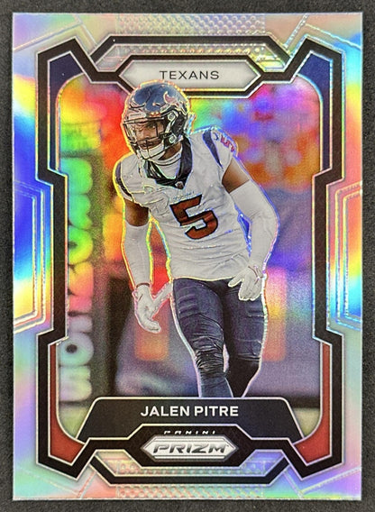 Jalen Pitre 2023 Panini Prizm Silver Texans front sports trading card