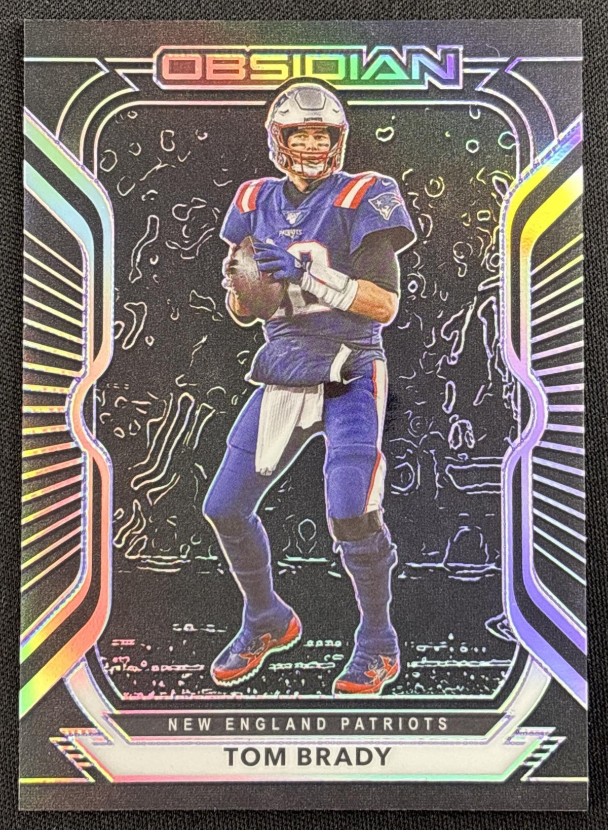 Tom Brady 2020 Panini Obsidian Electric Etch Purple /100 Patriots