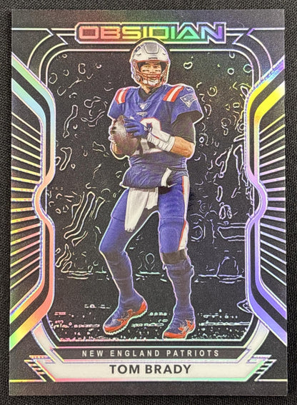 Tom Brady 2020 Panini Obsidian Electric Etch Purple /100 Patriots