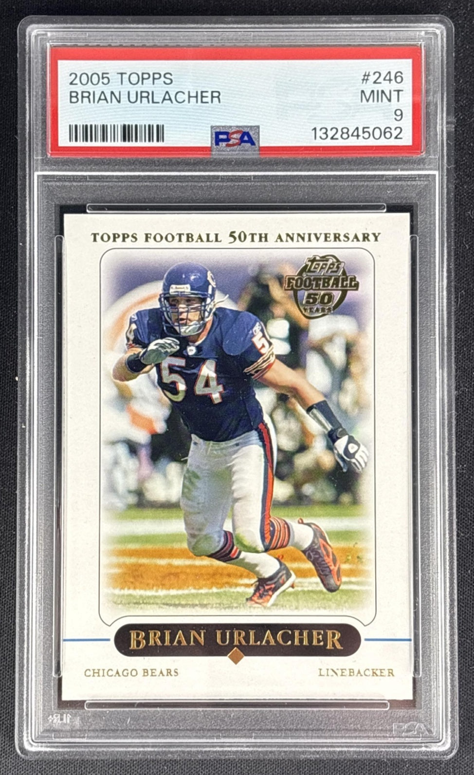 Brian Urlacher 2005 Topps 1st Edition PSA 9 Bears Sports Trading Cards