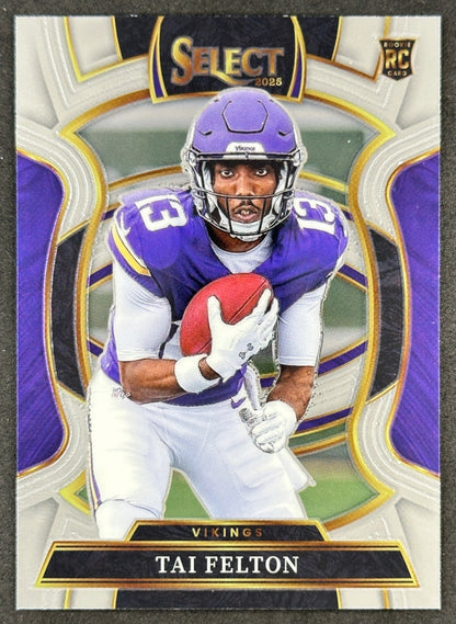 Tai Felton 2025 Select Concourse Vikings Football Card