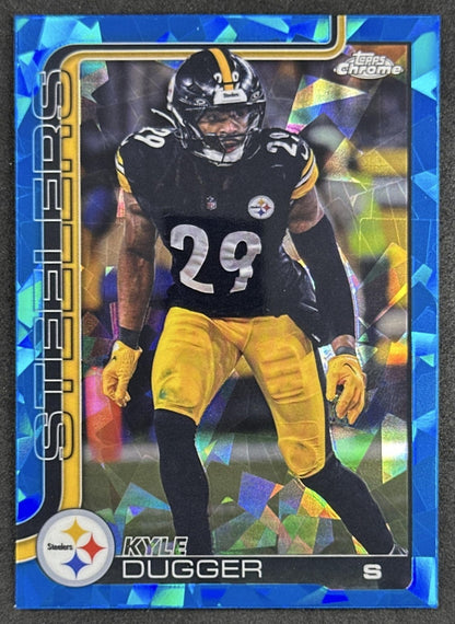 Kyle Dugger 2025 Topps Chrome Sapphire Steelers Sports Trading Cards
