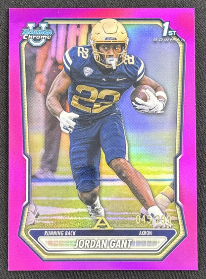 Jordan Gant 2026 Bowman Chrome Prospects Fuschia Refractor /299 Zips Default Title Sports Trading Card