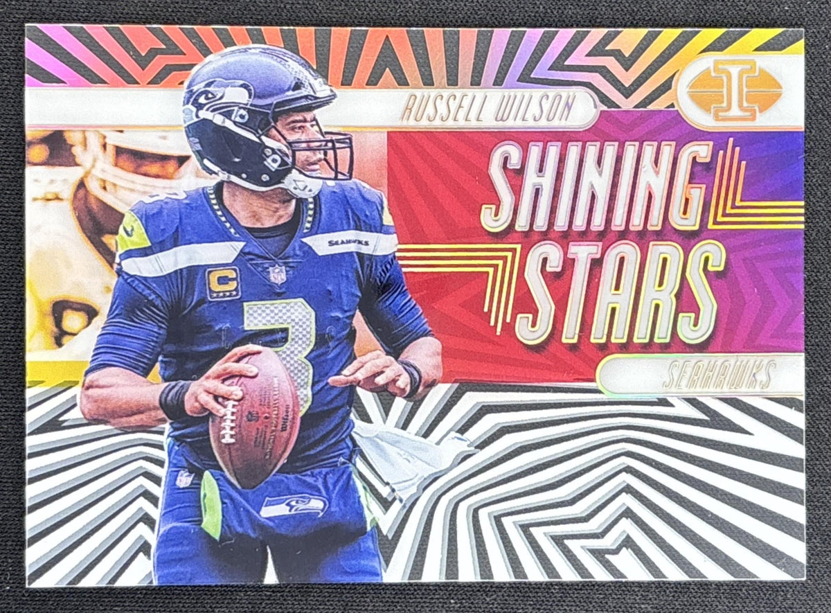Russell Wilson 2019 Panini Illusions Shining Stars Gold /399 Seahawks