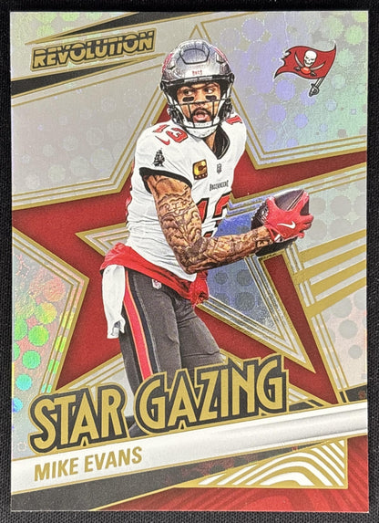 Mike Evans 2025 Panini Revolution Star Gazing Buccaneers Sports Trading Cards