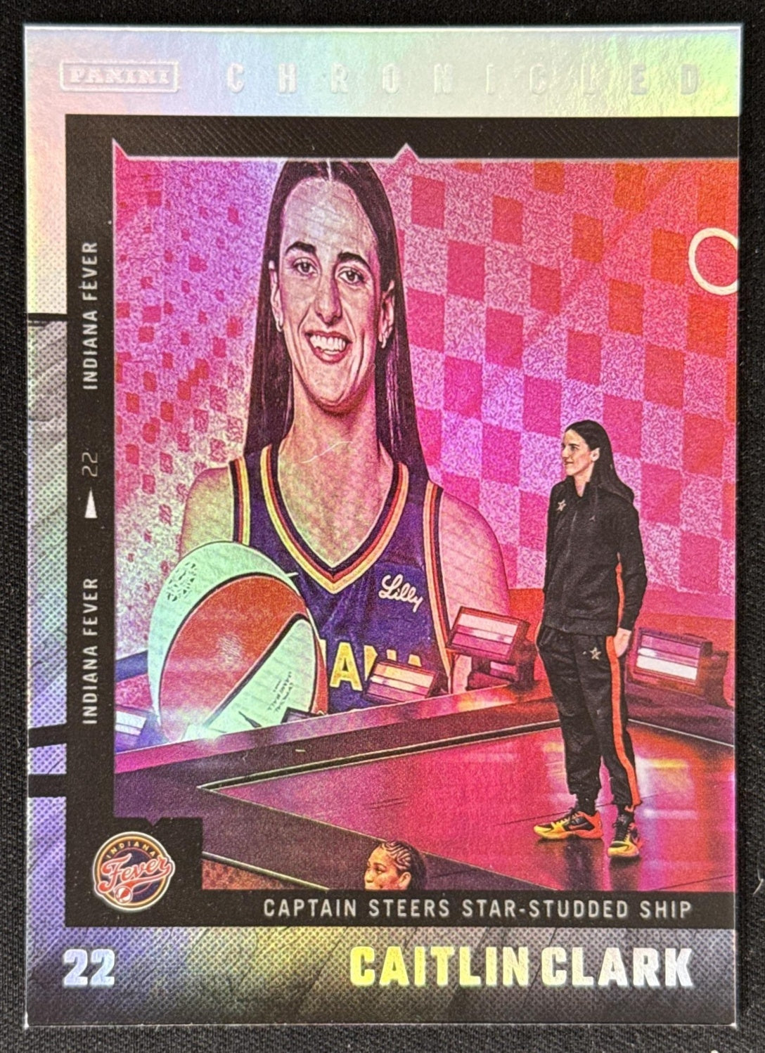 Caitlin Clark 2025 Panini Chronicled WNBA Holo Fever 41 Sports Trading Card