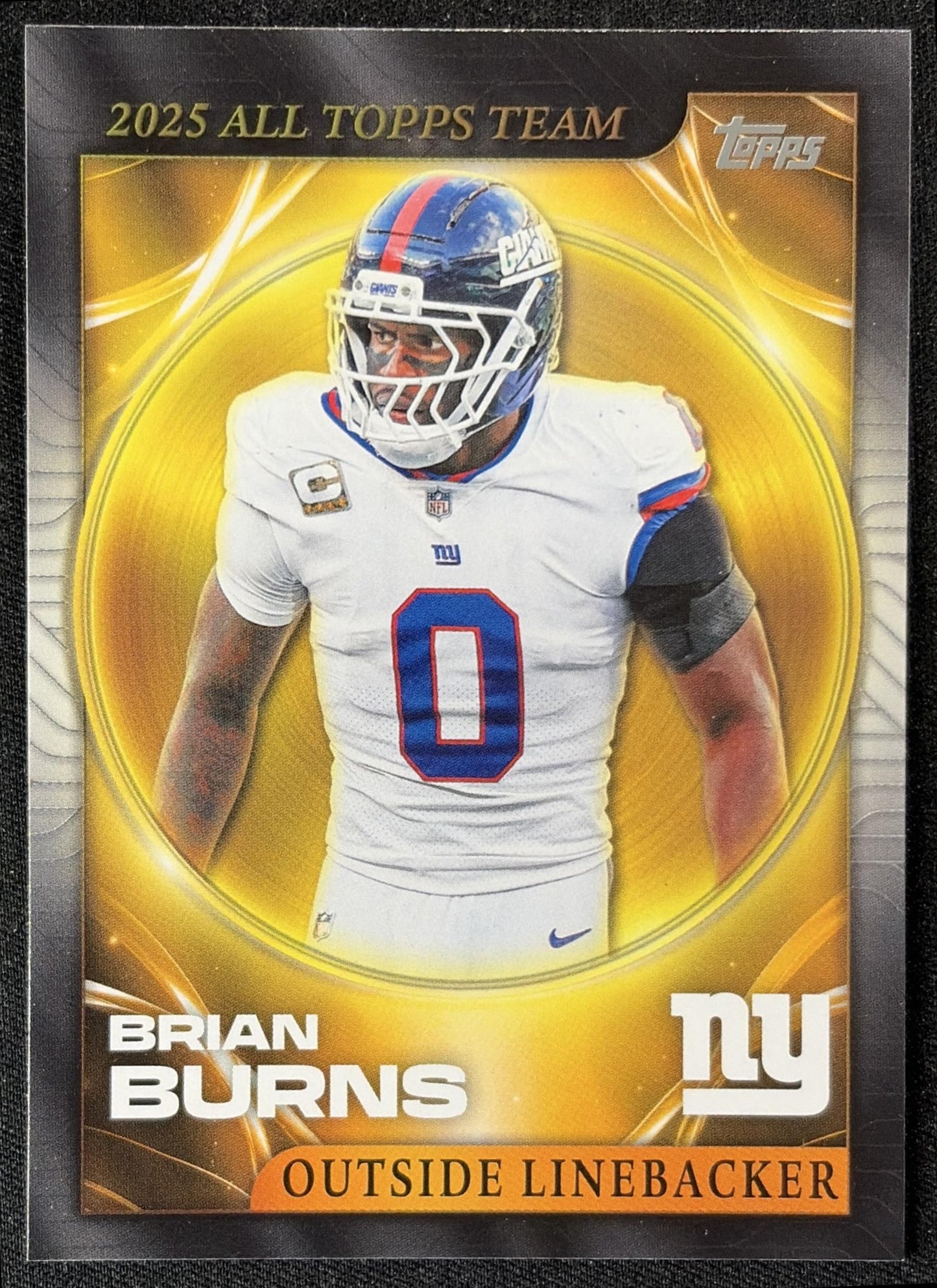 Brian Burns 2026 Topps 2025 All-Topps Team Giants front
