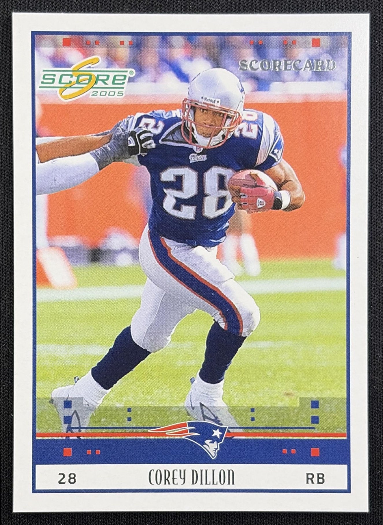 Corey Dillon 2005 Score Scorecard /599 Patriots