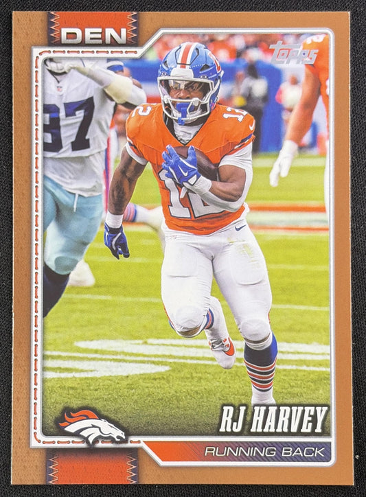 RJ Harvey 2026 Topps Gold /2026 Broncos Sports Trading Card