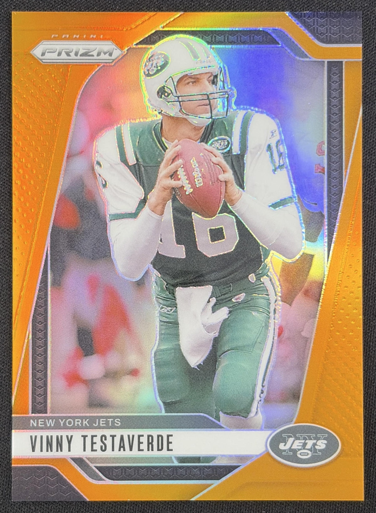 Vinny Testaverde 2024 Panini Prizm Orange /249 Jets
