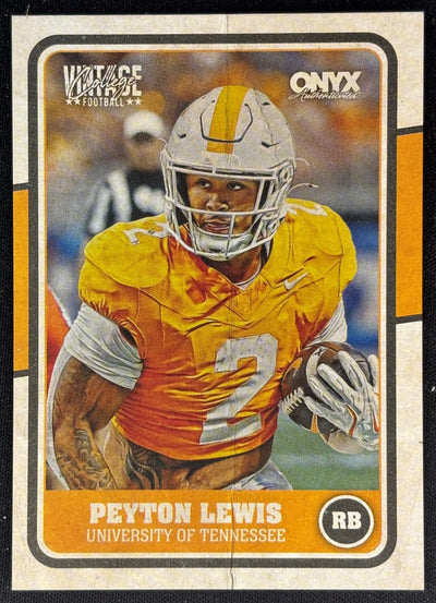 Peyton Lewis 2025 Onyx Vintage Sports Trading Cards