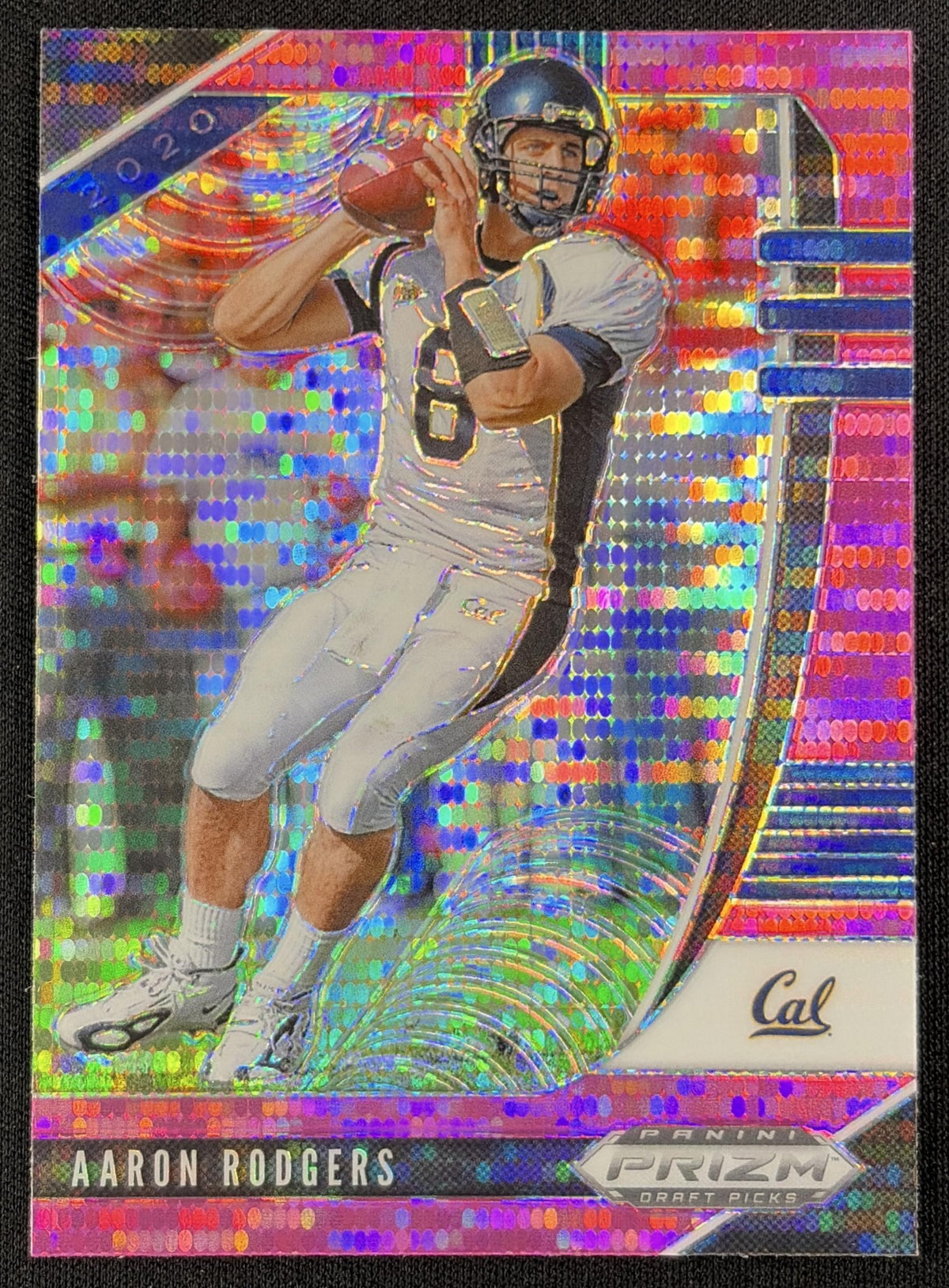 Aaron Rodgers 2020 Panini Prizm Draft Picks Prizms Pink Pulsar Golden Bears
