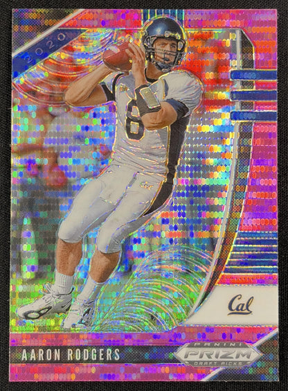 Aaron Rodgers 2020 Panini Prizm Draft Picks Prizms Pink Pulsar Golden Bears