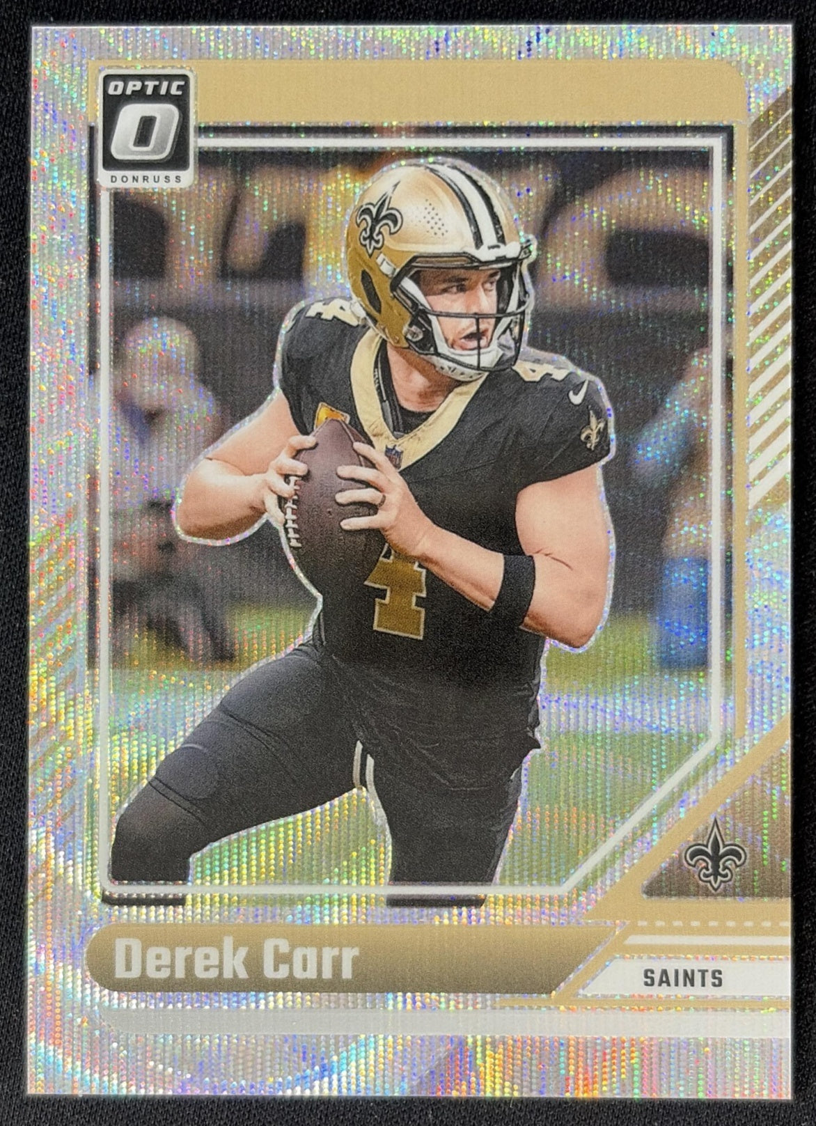 Derek Carr 2024 Panini Donruss Optic Wave /300 Saints Sports Trading Cards