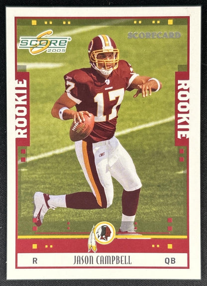 Jason Campbell 2005 Score Scorecard /599 Redskins front