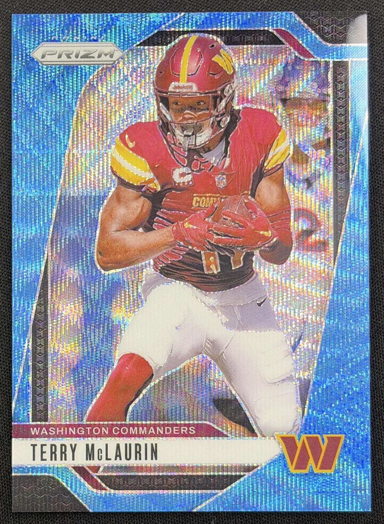 Terry McLaurin 2024 Panini Prizm Blue Wave /230 Commanders Washington Commanders