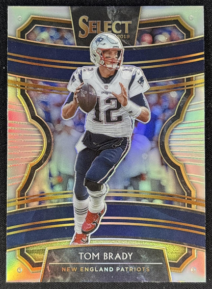 Tom Brady 2019 Panini Select Silver Prizm Patriots Football