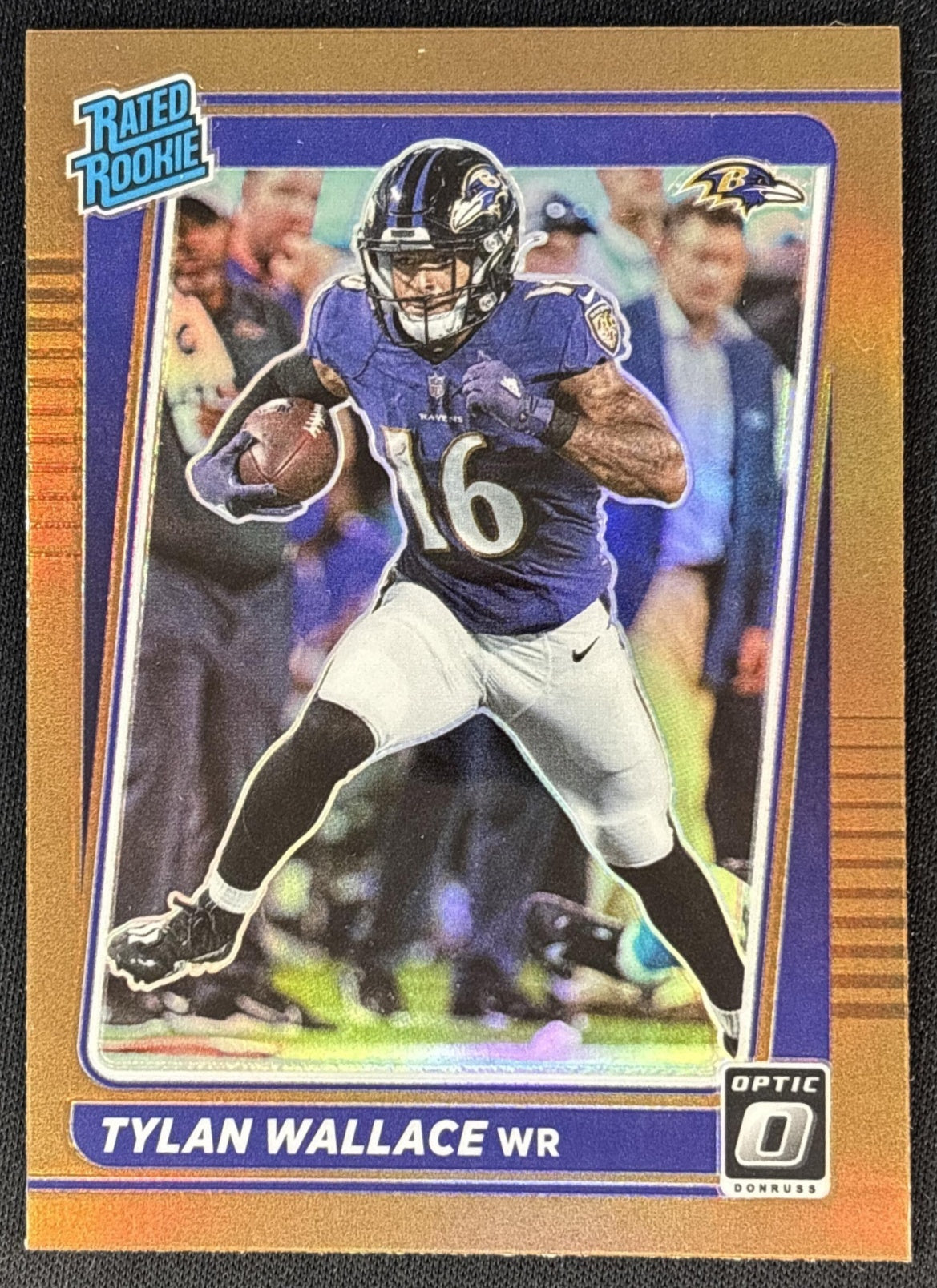 Tylan Wallace 2021 Panini Donruss Optic Bronze Ravens