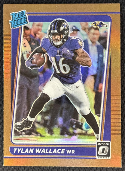 Tylan Wallace 2021 Panini Donruss Optic Bronze Ravens