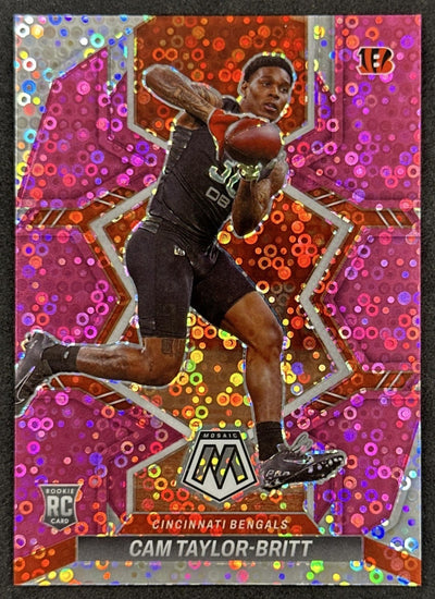 Cam Taylor-Britt Mosaic No Huddle /20 Pink Bengals Sports Trading Cards