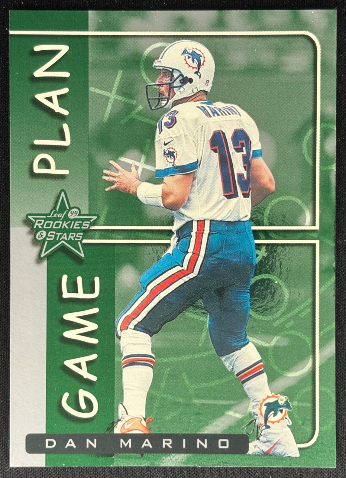 Dan Marino 1999 Leaf Rookies & Stars Game Plan /2500 Dolphins Sports Trading Cards