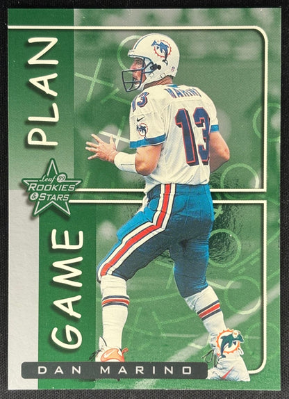 Dan Marino 1999 Leaf Rookies & Stars Game Plan /2500 Dolphins Sports Trading Cards