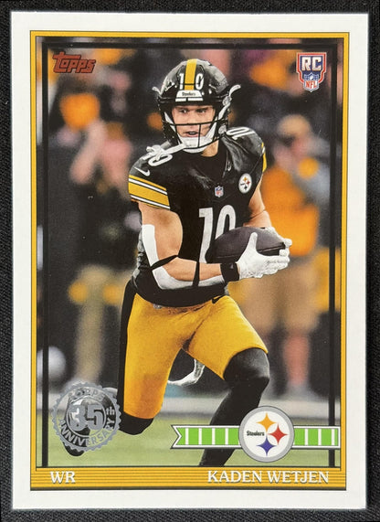 Kaden Wetjen 2026 Topps 1991 Rookie Steelers front