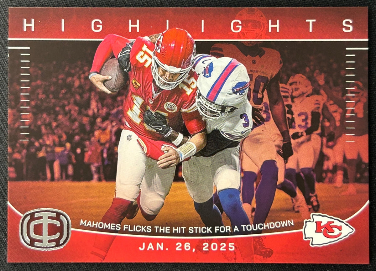 Patrick Mahomes II 2025 Icon Highlights Chiefs Default Title Sports Trading Cards