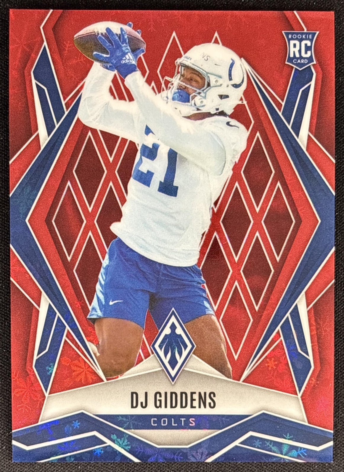 DJ Giddens 2025 Panini Phoenix Red Winter Prizm /399 Colts