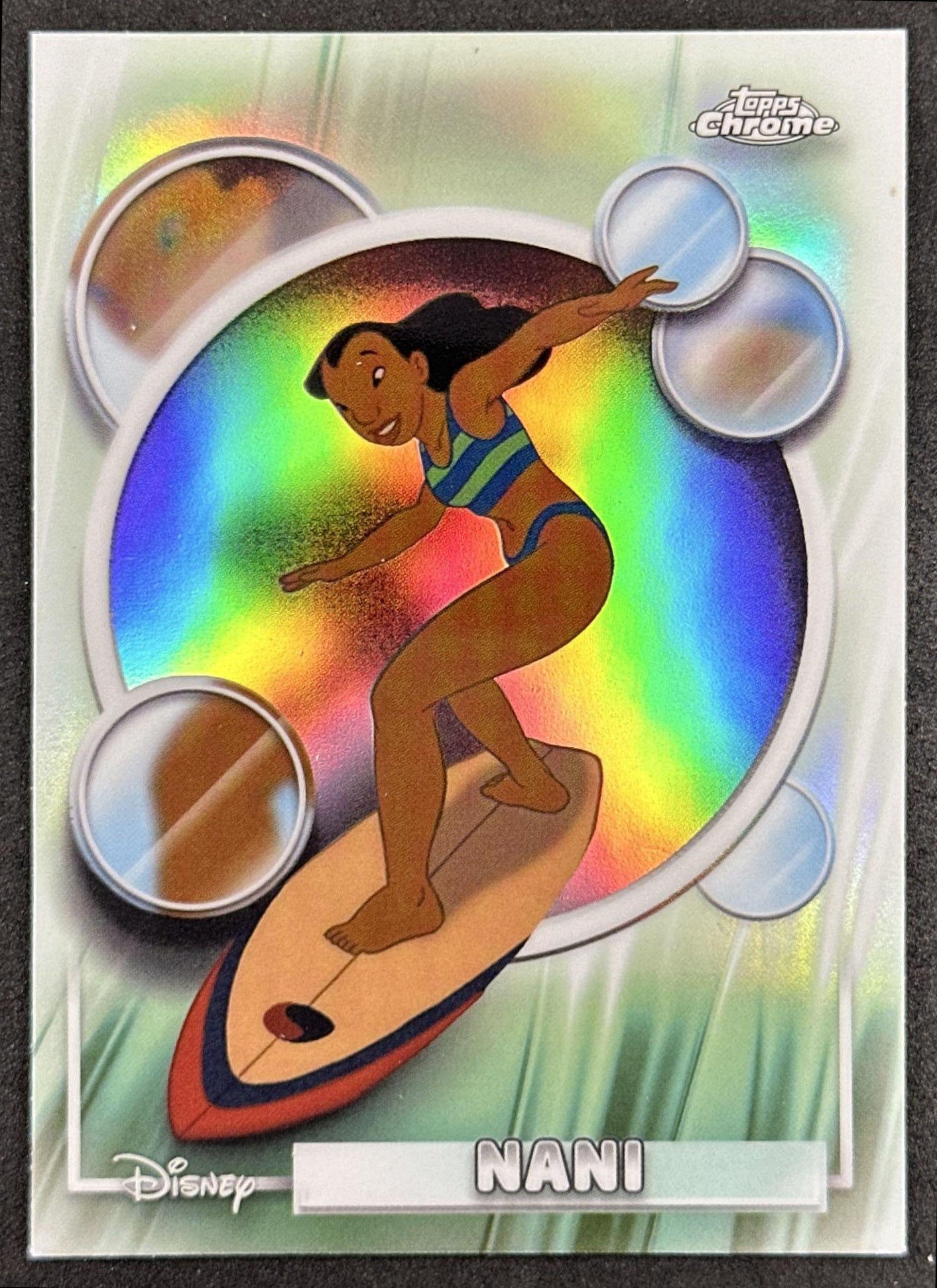 Nani 2026 Topps Chrome Disney Refractor Lilo & Stitch Front
