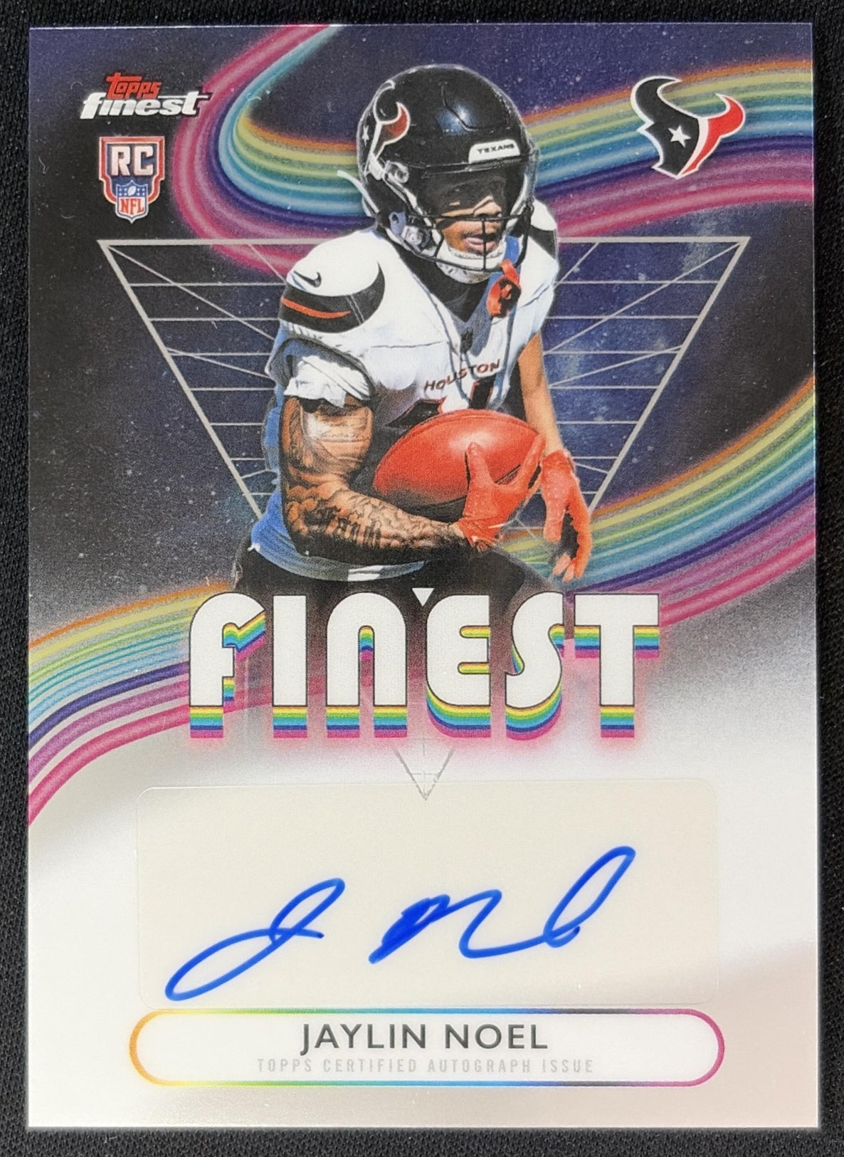 Jaylin Noel 2025 Topps Finest Rookie Auto Texans Football