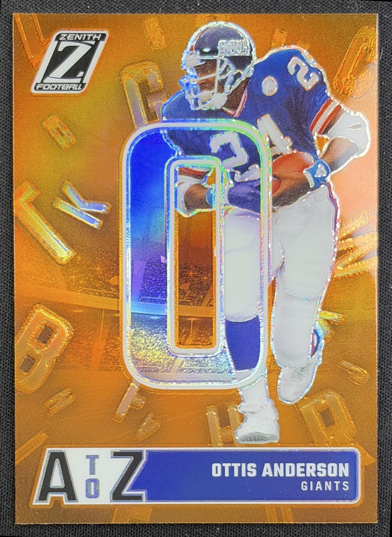Ottis Anderson 2024 Panini Zenith A to Z Orange Giants