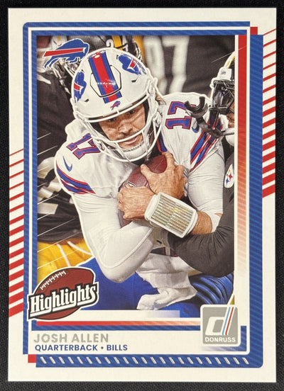Josh Allen 2025 Panini Donruss Rookies & Highlights Bills Sports Trading Cards