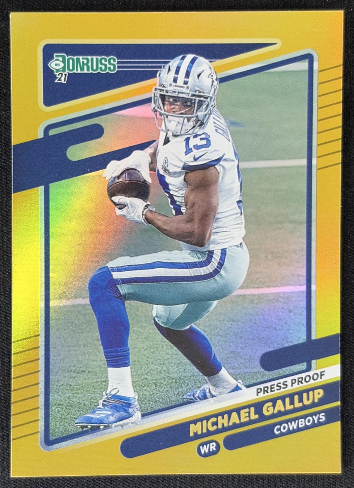Michael Gallup 2021 Panini Donruss Press Proof Premium Cowboys - Dallas Cowboys