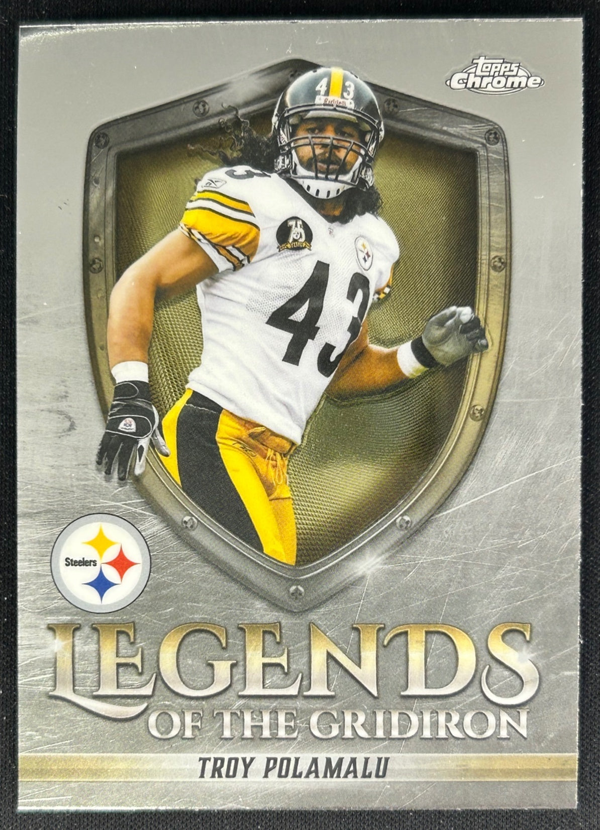 Troy Polamalu 2025 Topps Chrome Legends of the Gridiron Steelers Sports Trading Cards
