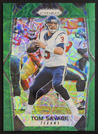 Tom Savage 2017 Panini Prizm Green Scope /99 Texans