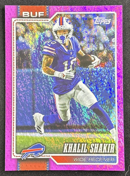Khalil Shakir 2026 Topps Pink Holo Foil Bills