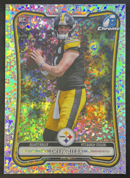 Drew Allar 2026 Bowman Chrome NFL Speckle Refractor Steelers