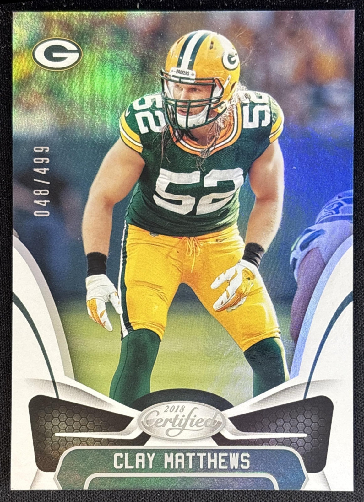 Clay Matthews 2018 Panini Certified Mirror Silver /499 Packers front
