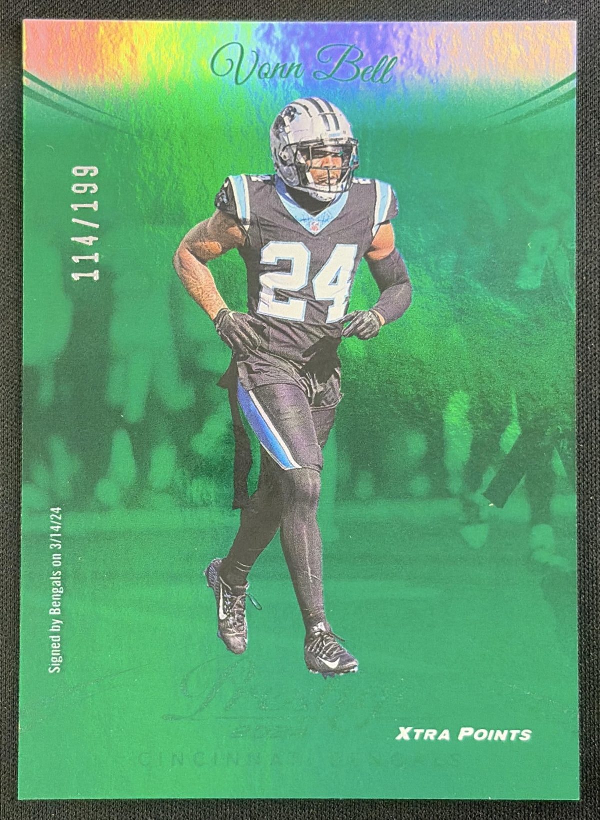 Vonn Bell 2024 Panini Prestige Green Premium Xtra Points /199 Bengals Sports Trading Card