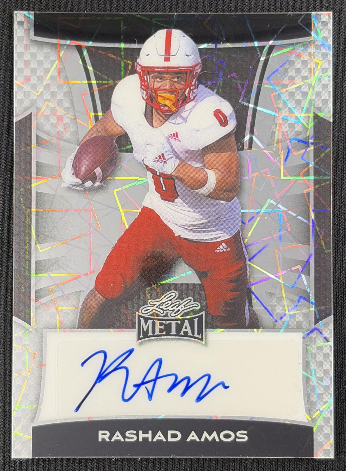 Rashad Amos 2025 Leaf Metal Auto Laser Silver
