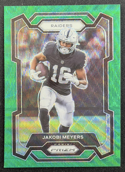 Jakobi Meyers 2023 Panini Prizm Green Wave Raiders
