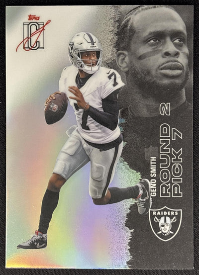 Geno Smith 2025 Topps Signature Class Chrome Veteran White Refractor Raiders Sports Trading Cards