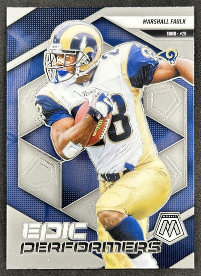 Marshall Faulk 2025 Panini Mosaic Epic Performers Rams