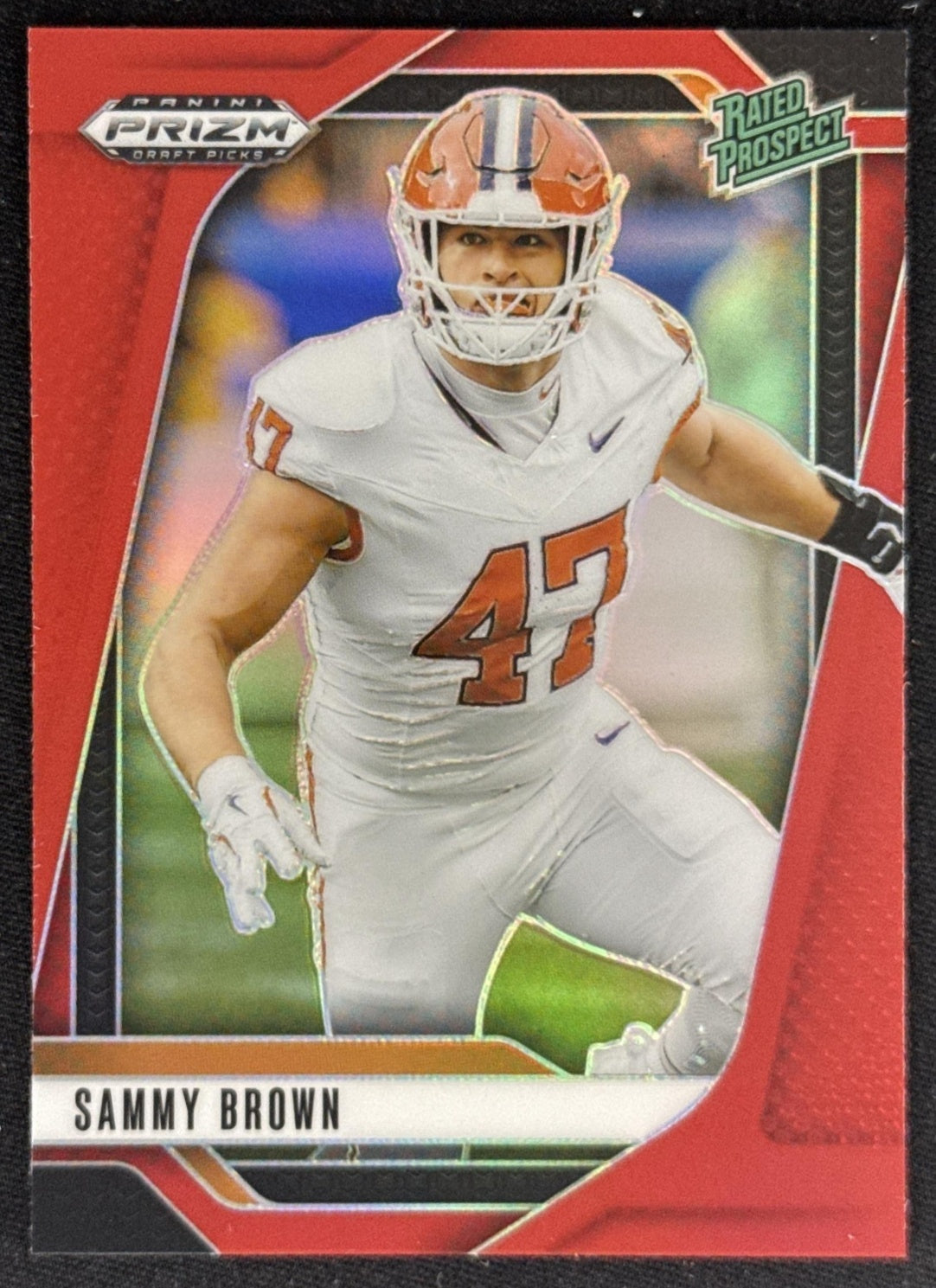 Sammy Brown 2025 Panini Prizm Draft Picks Red /399 Tigers Sports Trading Card
