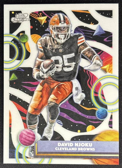 David Njoku 2025 Topps Cosmic Chrome White Hole Refractor Browns
