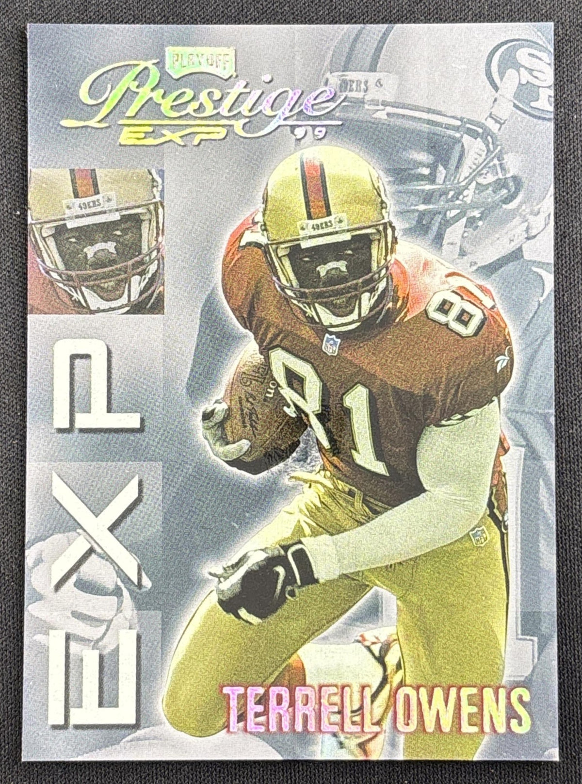 Terrell Owens 1999 Playoff Prestige EXP Reflections Silver /3250 49ers front