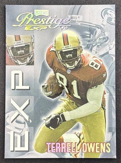 Terrell Owens 1999 Playoff Prestige EXP Reflections Silver /3250 49ers front