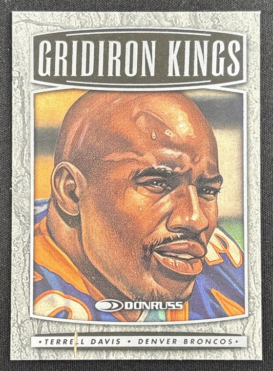 Terrell Davis 1999 Donruss Gridiron Kings /5000 Broncos front
