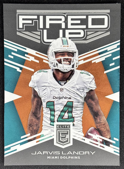 Jarvis Landry 2017 Panini Donruss Elite Fired Up /299 Dolphins Sports Trading Card